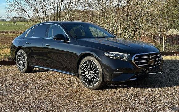 Executive Mercedes Benz E-Class Saloon side view